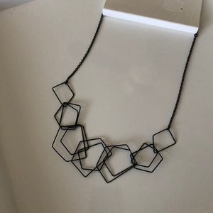 Black matte statement necklace